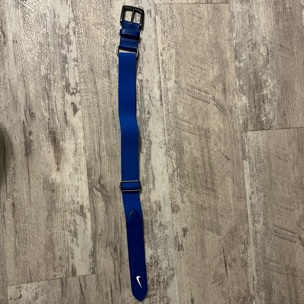 Blue Nike Youth Baseball Belt